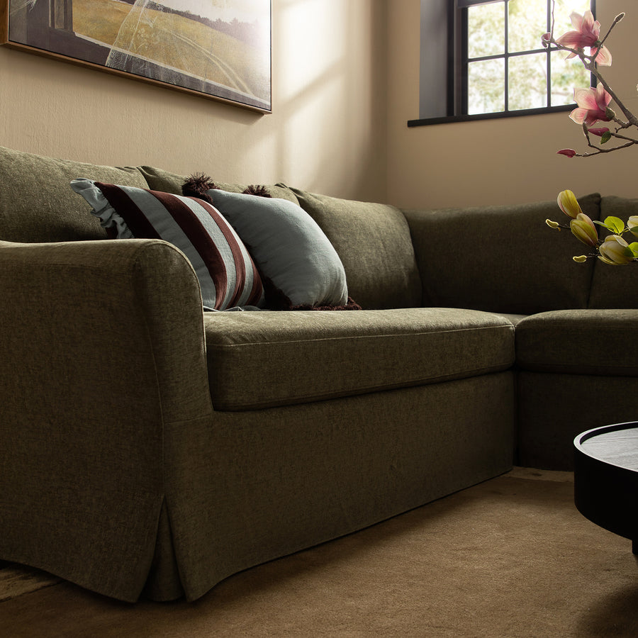 Frognal Modular Loose Cover Large 260cm Corner Sofa, Cypress Chenille - daals