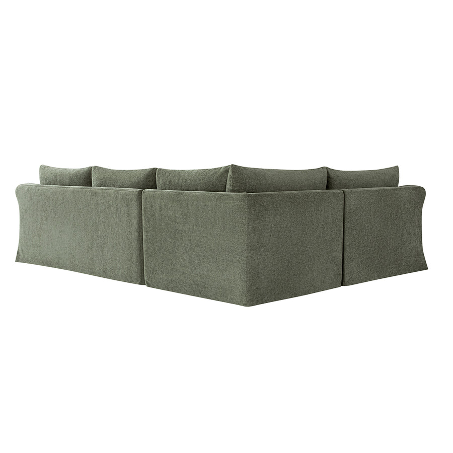 Frognal Modular Loose Cover Large Left Hand Facing L-Shape Corner Sofa, Cypress Chenille