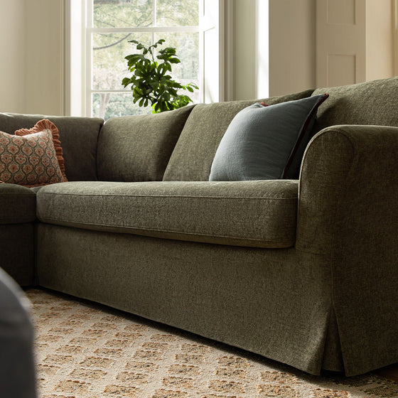 Frognal Modular Loose Cover Large Left Hand Facing L-Shape Corner Sofa, Cypress Chenille
