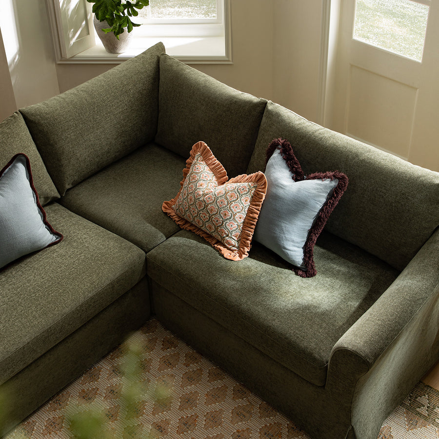 Frognal Modular Loose Cover Large Right Hand Facing L-Shape Corner Sofa, Cypress Chenille