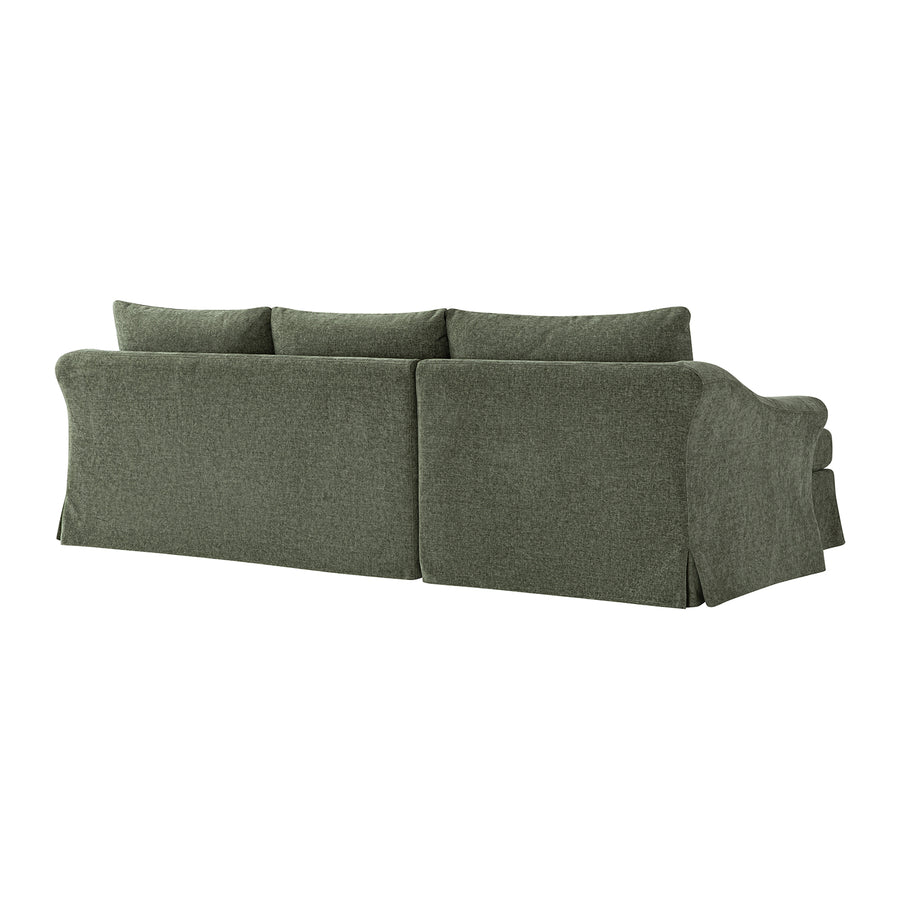 Frognal Modular Loose Cover Extra Large Left Hand Facing Chaise Sofa, Cypress Chenille - daals