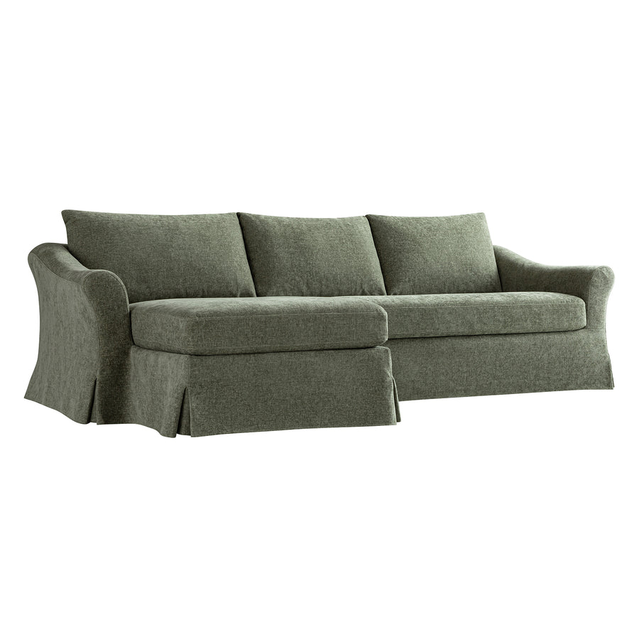 Frognal Modular Loose Cover Extra Large Left Hand Facing Chaise Sofa, Cypress Chenille - daals