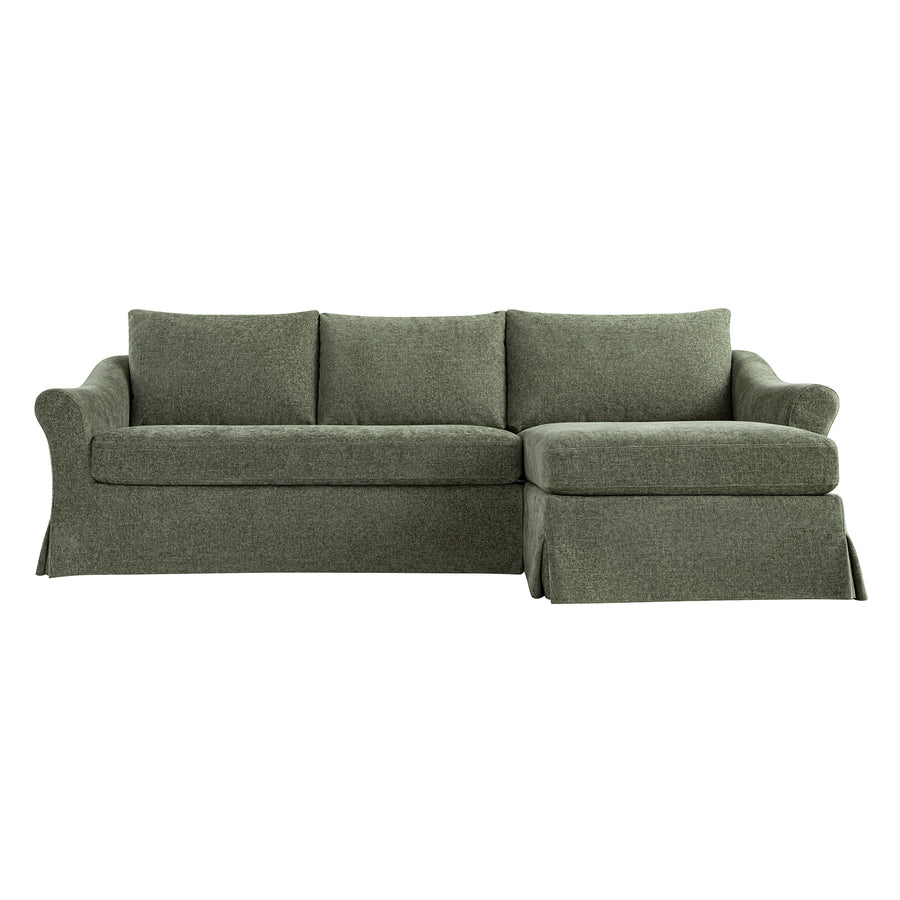 Frognal Modular Loose Cover Extra Large Right Hand Facing Chaise Sofa, Cypress Chenille - daals