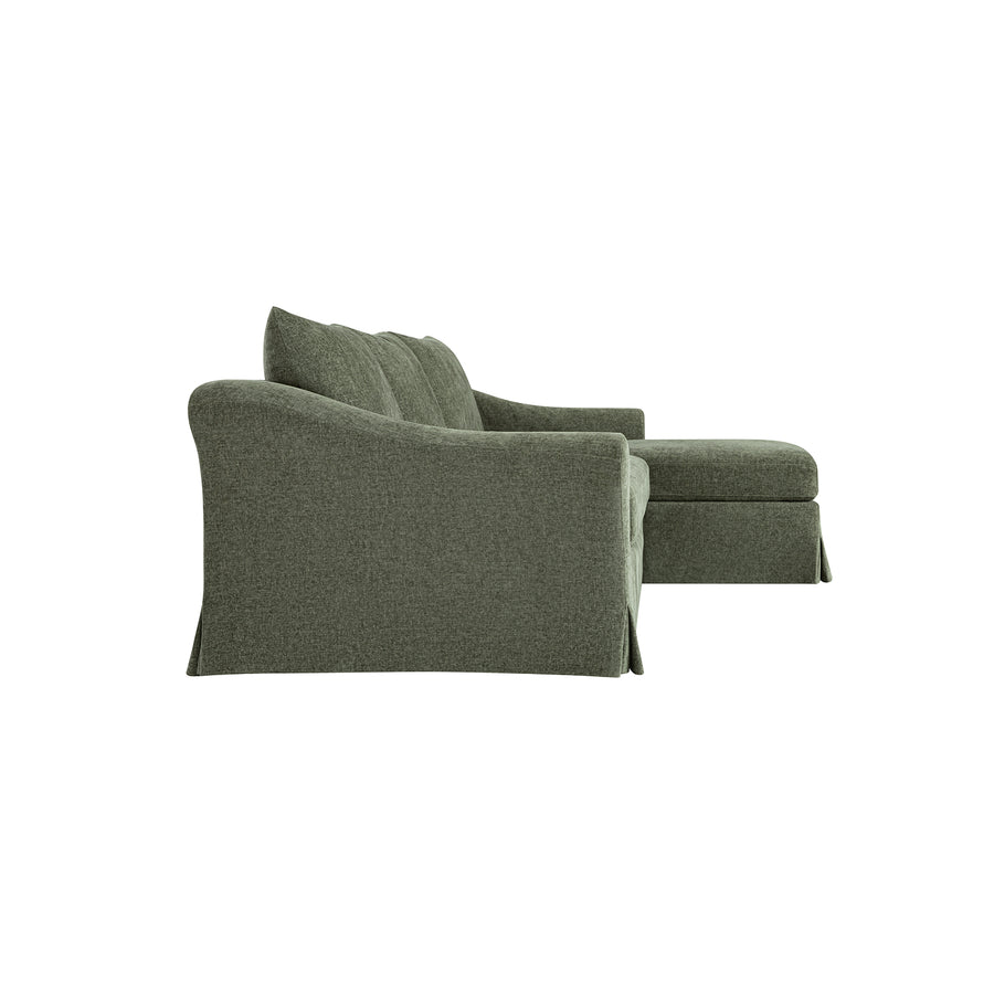 Frognal Modular Loose Cover Extra Large Right Hand Facing Chaise Sofa, Cypress Chenille - daals