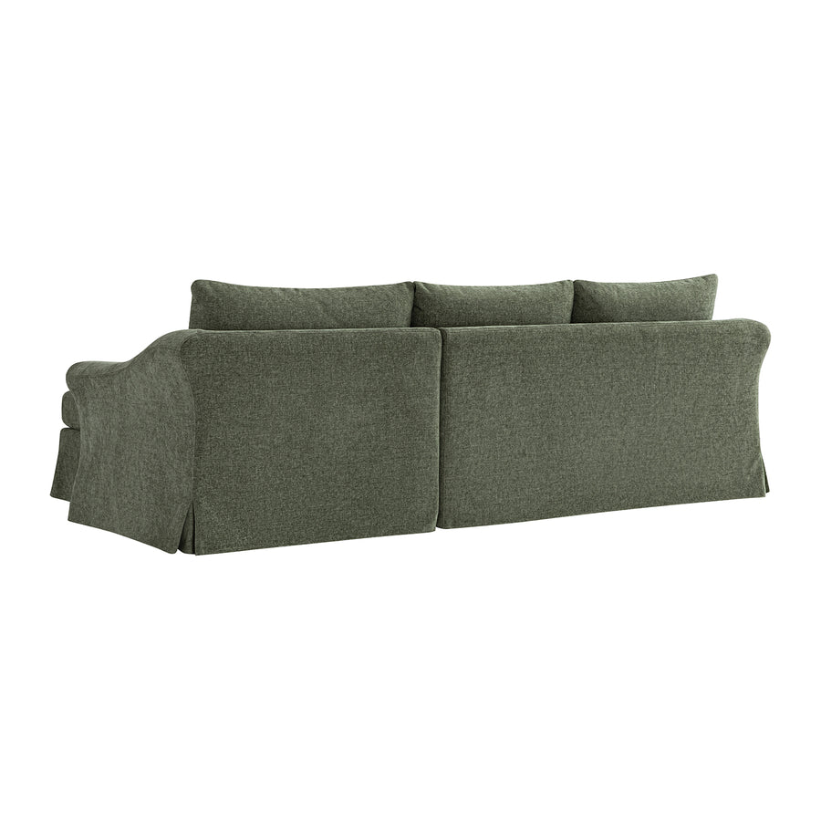 Frognal Modular Loose Cover Extra Large Right Hand Facing Chaise Sofa, Cypress Chenille - daals