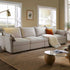 Byron Pillow Edge Beige Fabric Modular Sofa, 4 - Seater - daals