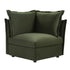 Byron Pillow Edge Moss Green Velvet Modular Sofa, 1 - Seater Corner - daals
