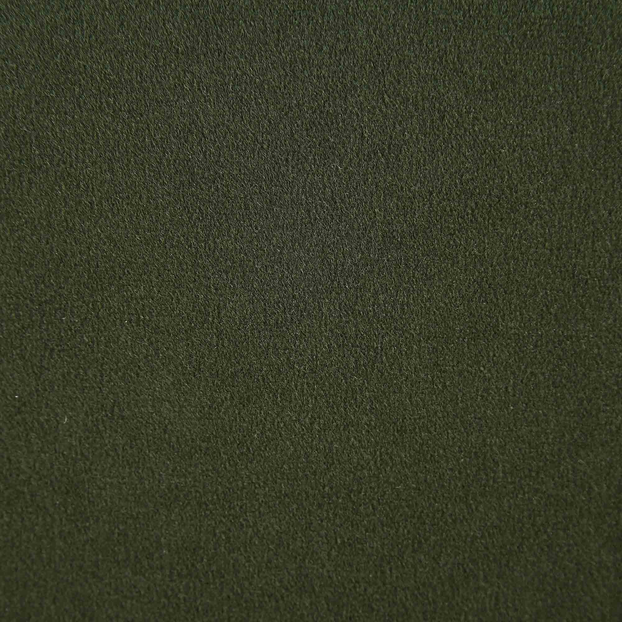 Byron Moss Green Velvet Fabric Pouffe