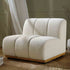 Granvia Ecru Boucle Modular Sofa, 1 - Seater Armless Sofa - daals