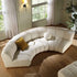 Granvia Ecru Boucle Modular Sofa, 3 - Seater Curved Sofa - daals