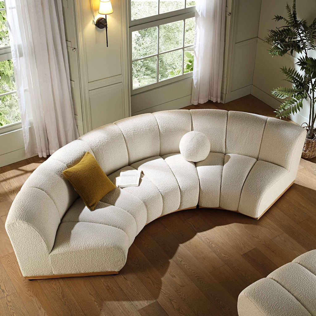 Granvia Ecru Boucle Modular Sofa 3 Seater Curved Sofa Daals granvia-ecru-boucle-modular-sofa-3-seater-curved-sofa-daals