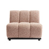 Granvia Musk Blush Boucle Modular Sofa, 1-Seater Armless Sofa