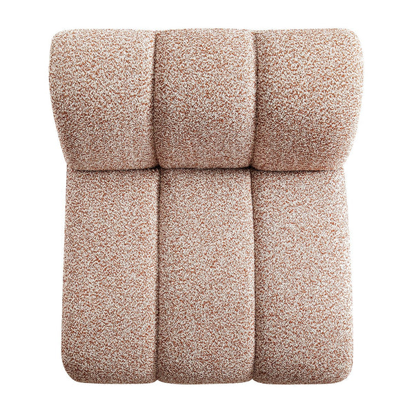 Granvia Musk Blush Boucle Modular Sofa, 1-Seater Armless Sofa