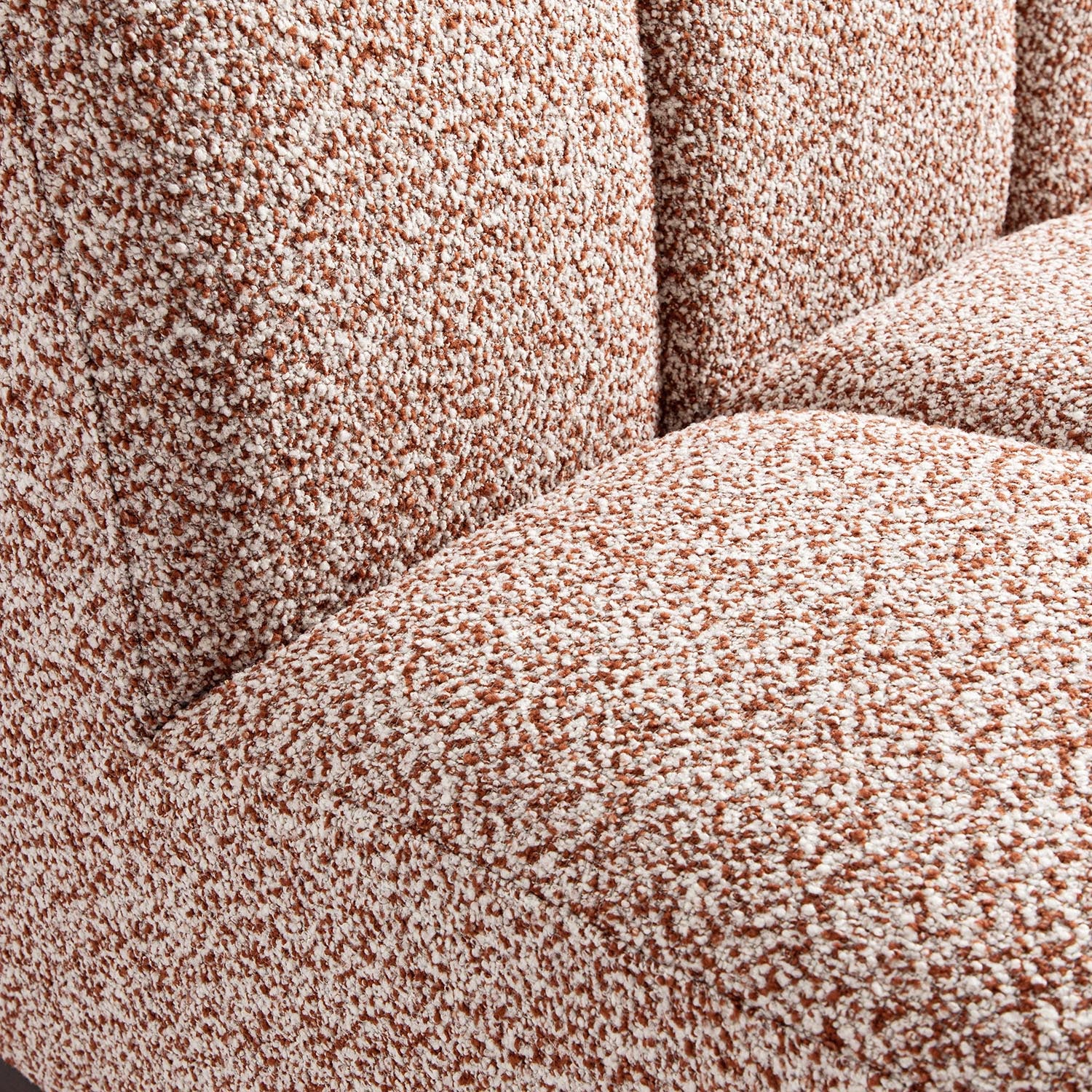 Granvia Musk Blush Boucle Modular Sofa, 1-Seater Armless Sofa