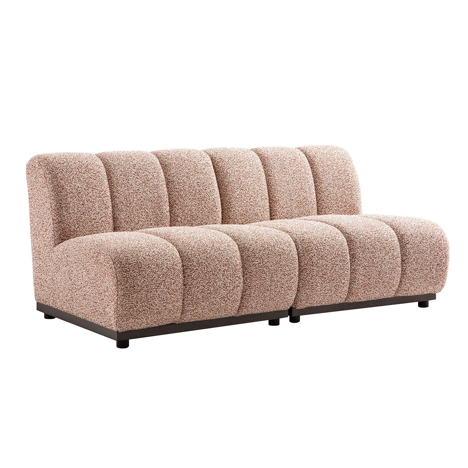 Granvia Musk Blush Boucle Modular Sofa, 2-Seater Sofa