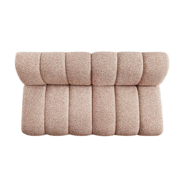 Granvia Musk Blush Boucle Modular Sofa, 2-Seater Sofa