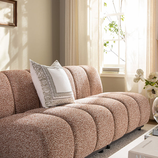Granvia Musk Blush Boucle Modular Sofa, 2-Seater Sofa