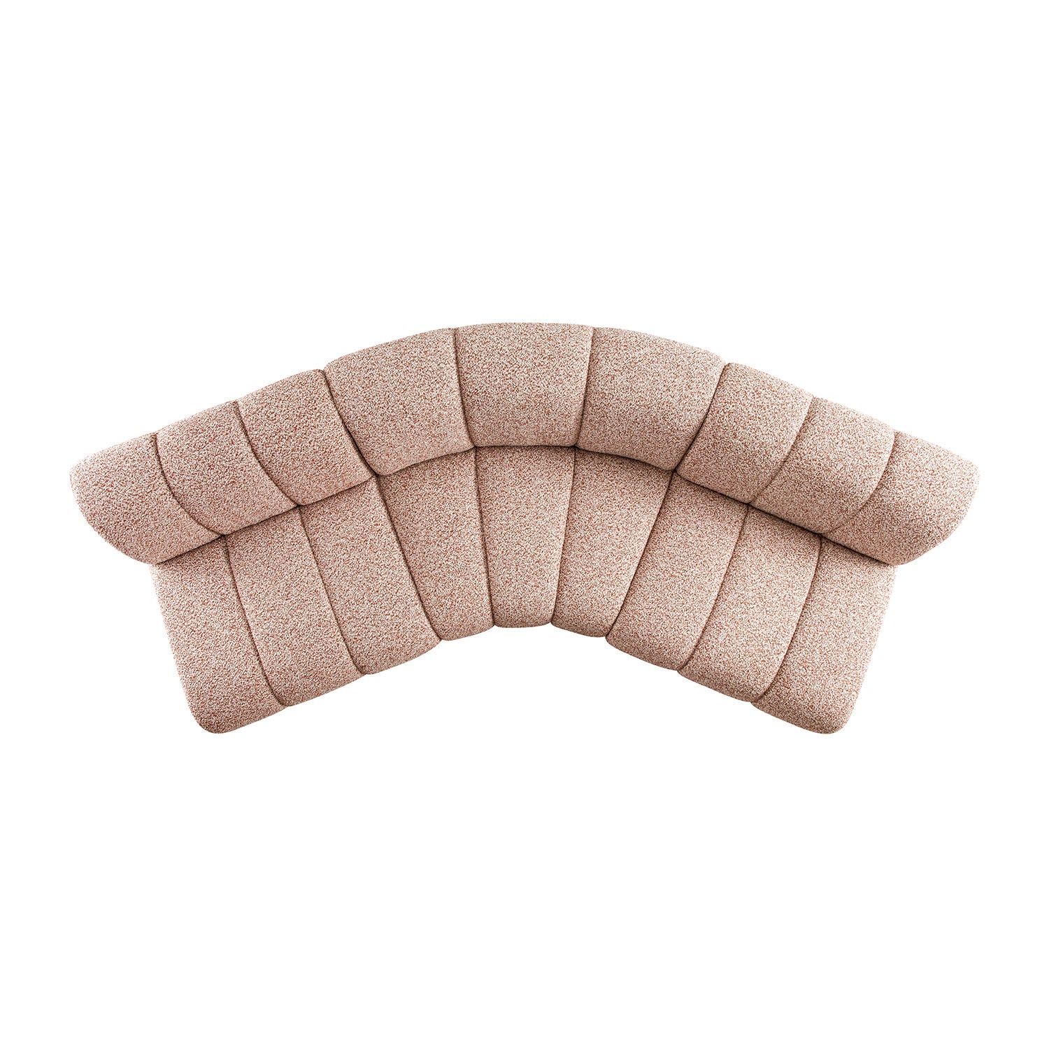 Granvia Musk Blush Boucle Modular Sofa, 3-Seater Corner Sofa