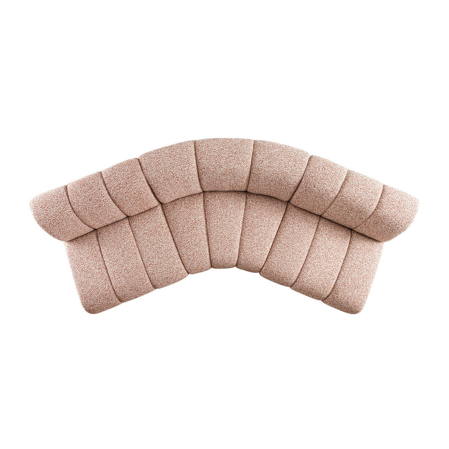 Granvia Musk Blush Boucle Modular Sofa, 3-Seater Corner Sofa
