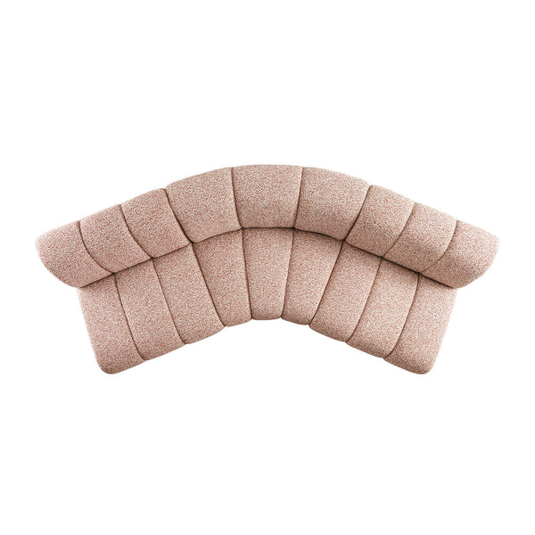 Granvia Musk Blush Boucle Modular Sofa, 3-Seater Corner Sofa