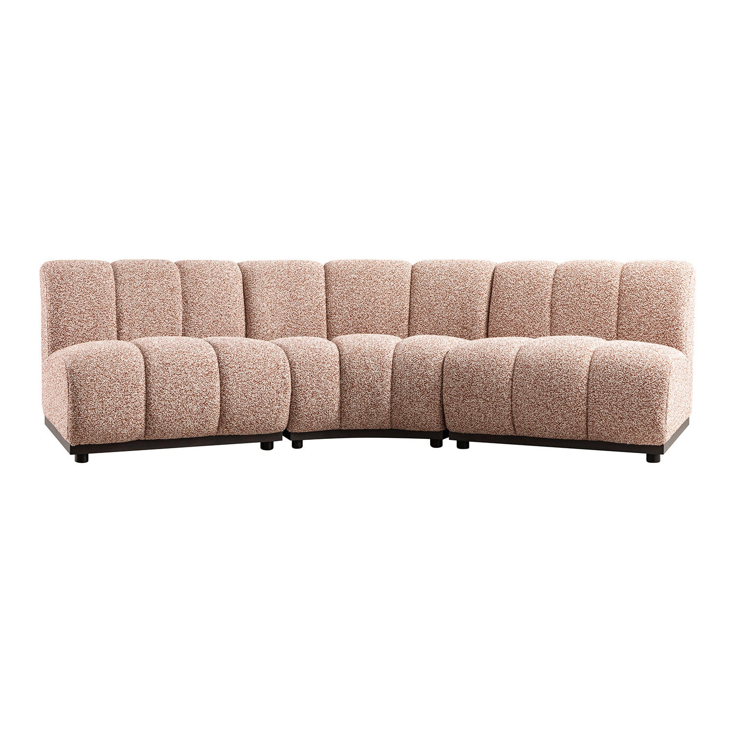 Granvia Musk Blush Boucle Modular Sofa, 3-Seater Corner Sofa