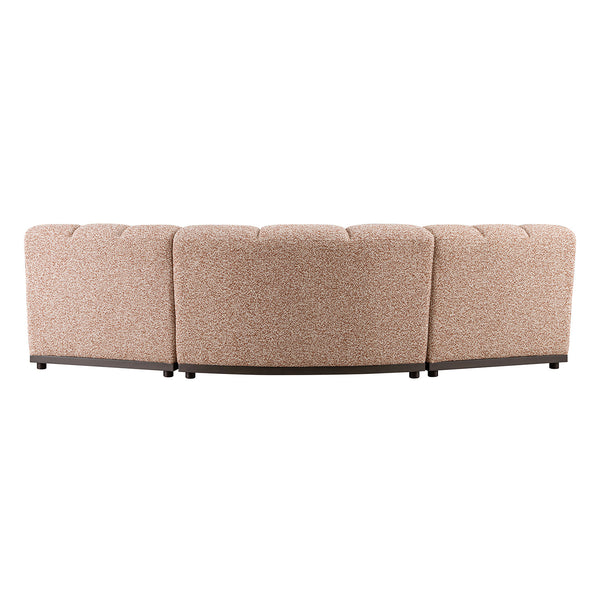 Granvia Musk Blush Boucle Modular Sofa, 3-Seater Corner Sofa