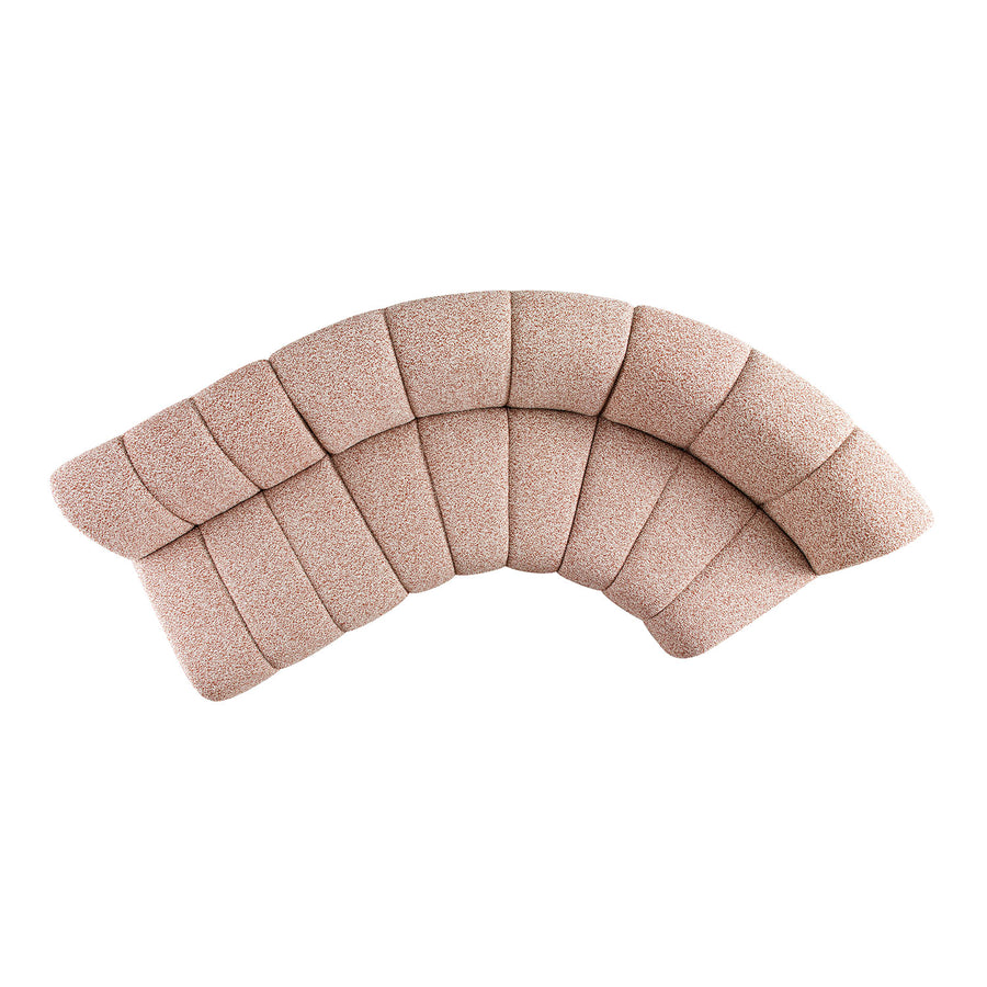 Granvia Musk Blush Boucle Modular Sofa, 3-Seater L-Shaped Sofa