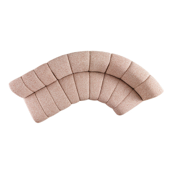 Granvia Musk Blush Boucle Modular Sofa, 3-Seater L-Shaped Sofa