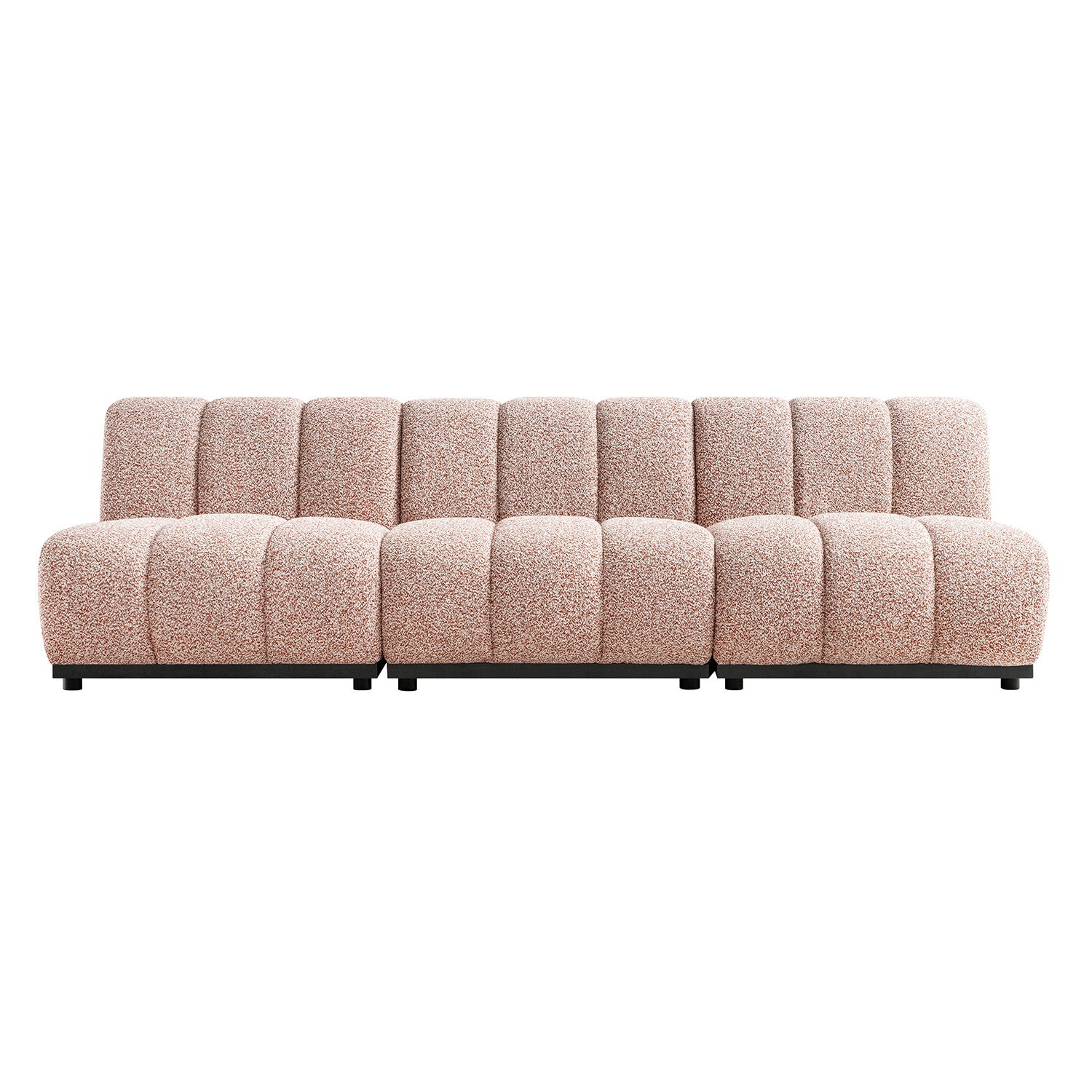 Granvia Musk Blush Boucle Modular Sofa, 3-Seater Sofa