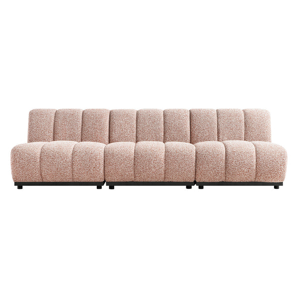 Granvia Musk Blush Boucle Modular Sofa, 3-Seater Sofa