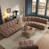 Granvia Musk Blush Boucle Modular Sofa, 5-Seater Grand L-Shaped Sofa