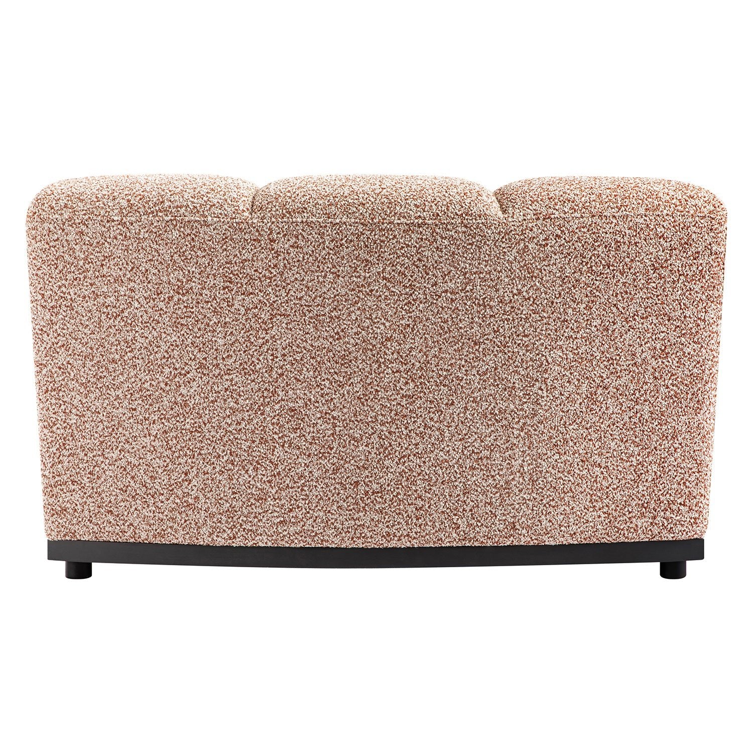 Granvia Musk Blush Boucle Modular Sofa, 1-Seater Curved Sofa