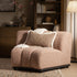 Granvia Musk Blush Boucle Modular Sofa, 1 - Seater Curved Sofa - daals