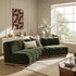 Granvia Moss Green Velvet Modular Sofa, 3 - Seater Corner Sofa - daals