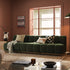 Granvia Moss Green Velvet Modular Sofa, 3 - Seater Sofa - daals