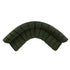Granvia Moss Green Velvet Modular Sofa, 4 - Seater Large Corner Sofa - daals
