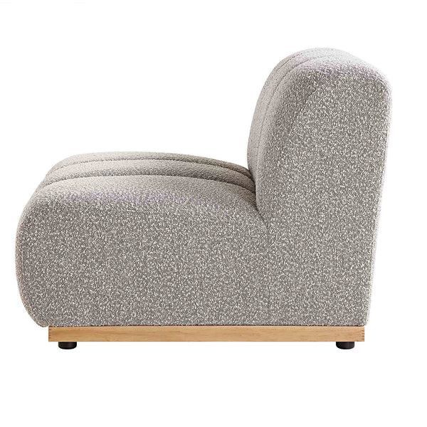 Granvia Taupe Boucle Modular Sofa, 1-Seater Armless Sofa