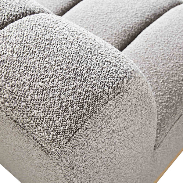 Granvia Taupe Boucle Modular Sofa, 1-Seater Armless Sofa