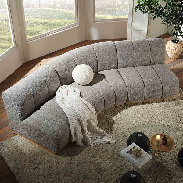 Granvia Taupe Boucle Modular Sofa, 3-Seater Corner Sofa