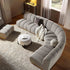 Granvia Taupe Boucle Modular Sofa, 5 - Seater Grand L - Shaped Sofa - daals