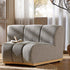Granvia Taupe Boucle Modular Sofa, 1 - Seater Curved Sofa - daals