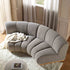 Granvia Taupe Boucle Modular Sofa, 2 - Seater Curved Sofa - daals