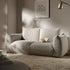 Gianni Two Seater Sofa, Beige Woven Fabric - daals