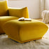 Gianni Pouffe, Goldenrod Velvet - daals