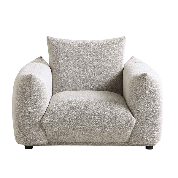 Gianni Armchair, Mist Grey Boucle