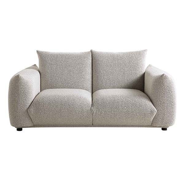 Gianni Two Seater Sofa, Mist Grey Boucle