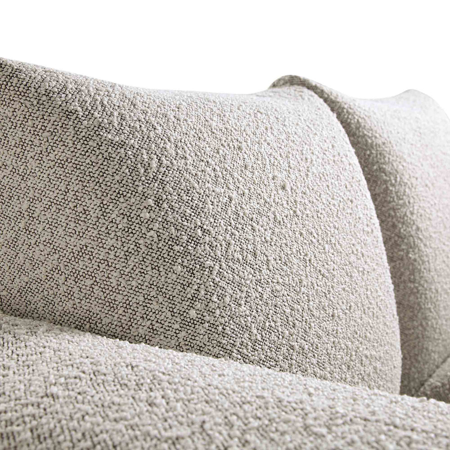 Gianni Two Seater Sofa, Mist Grey Boucle