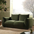 Gianni Two Seater Sofa, Moss Green Velvet - daals