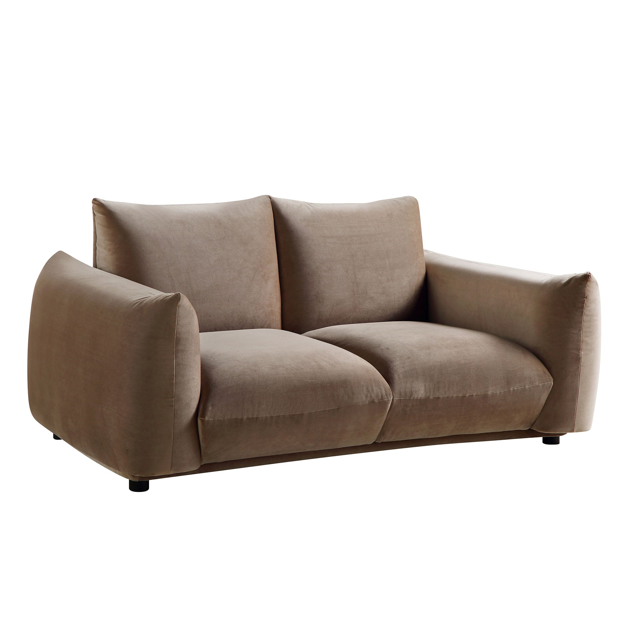 Gianni Two Seater Sofa, Mink Velvet