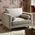 Henrietta Armchair, Beige Woven Fabric - daals